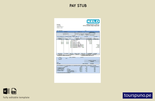 lista para imprimir plantilla de empresa electrónica Keld España